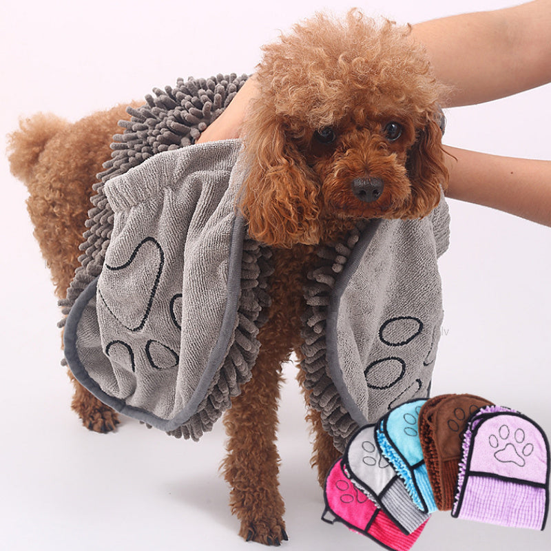 Super Absorbent Microfibre Pet Bathrobe & Towel (Multiple Colours + Multiset Options)