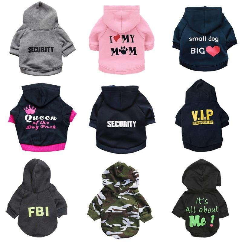 Themed Fleeced Printed Dog Jumper - 7 Fun Designs for Small Breeds