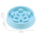 Anti-Choke Slow Feeder Puzzle Bowl for Dogs & Cats | Blue, Pink & Green