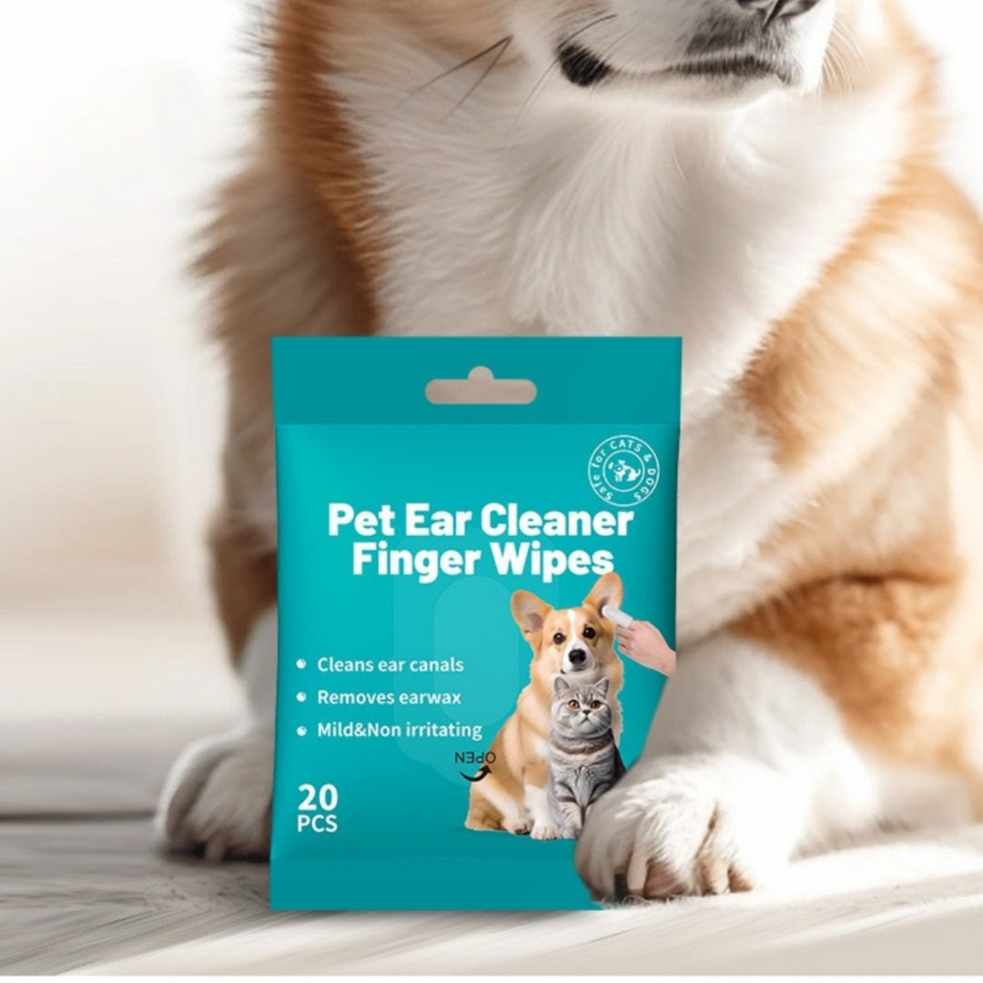 BellyRub Market Pet Cleaning Wipes | Ear or Teeth | 20 Wipes per Pack