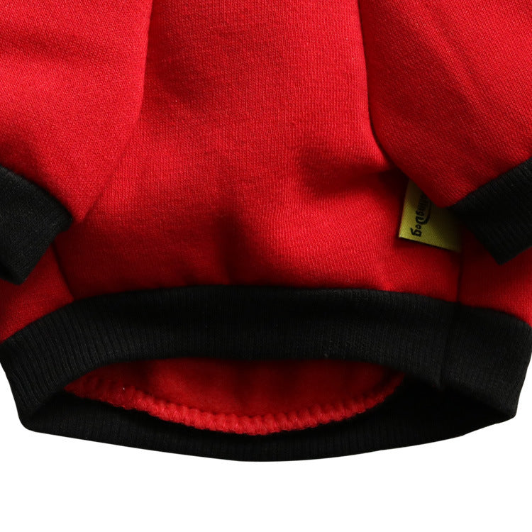 "Treats N Chill" Fleece Dog Sweater - Warm European Style