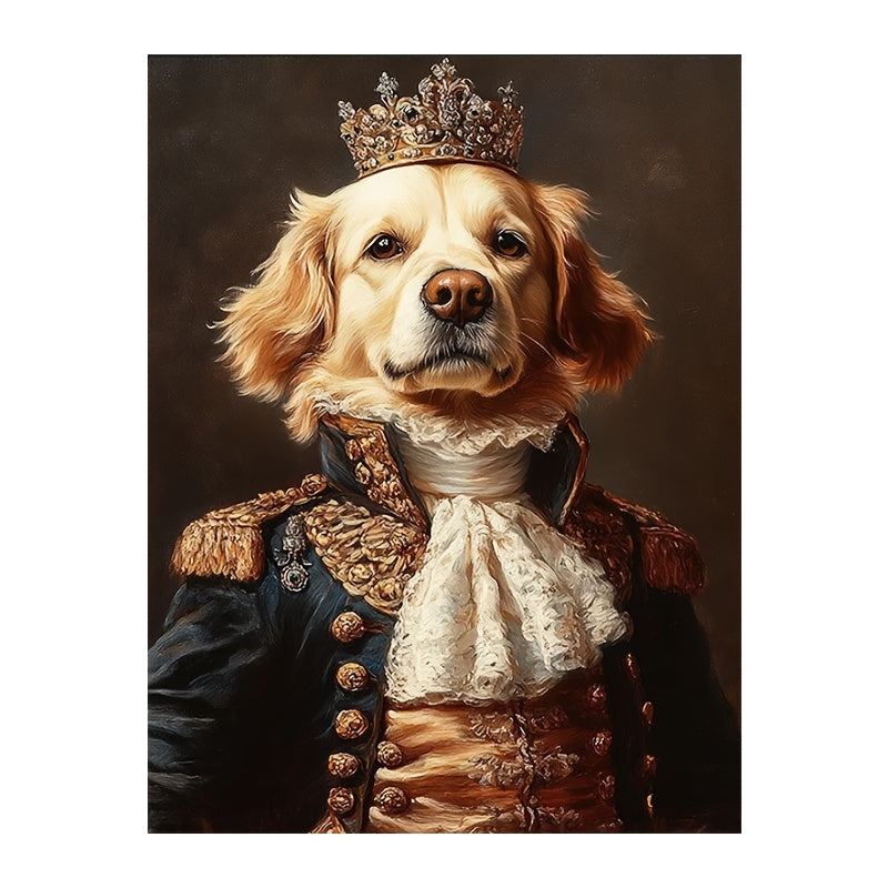 Custom Pet Portrait Poster - Vintage Renaissance Royal Style, Dog & Cat Art Print, 2 Sizes