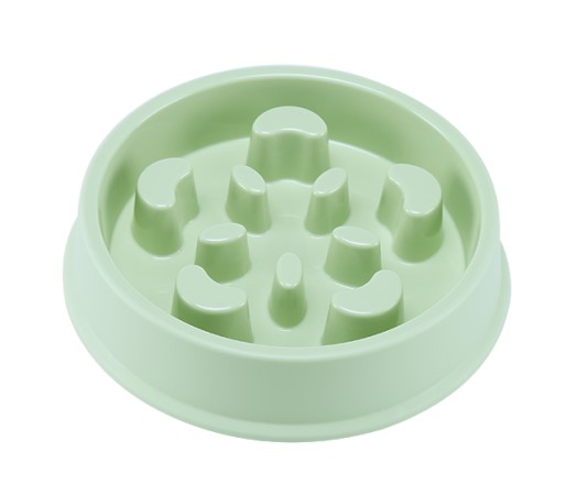 Anti-Choke Slow Feeder Puzzle Bowl for Dogs & Cats | Blue, Pink & Green