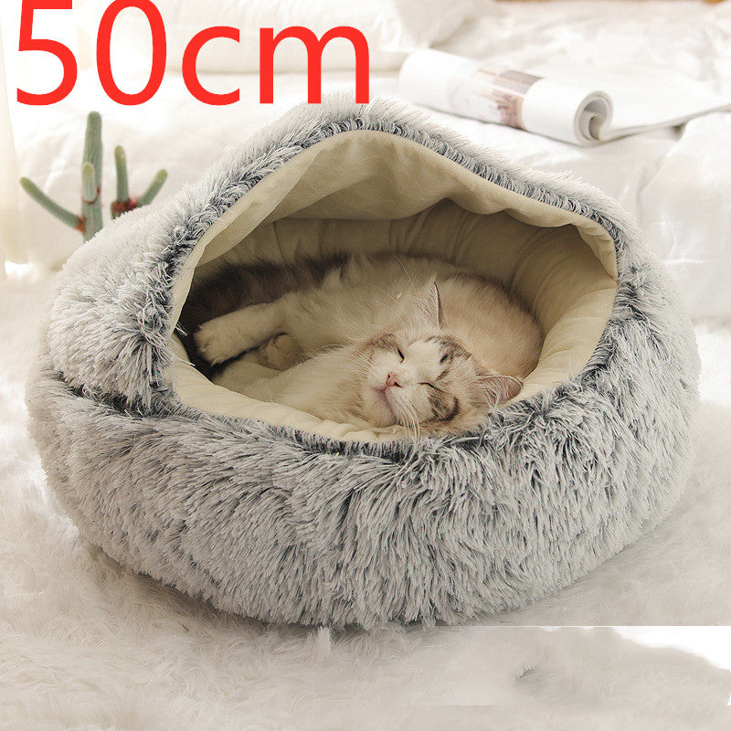 Cozy Co. - Plush Round Pet Bed - for Dogs & Cats