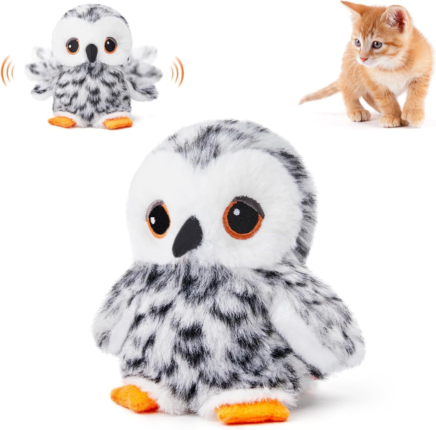 USB Rechargeable Flapping Bird Cat Toy - Electronic (6 Bird Variants)