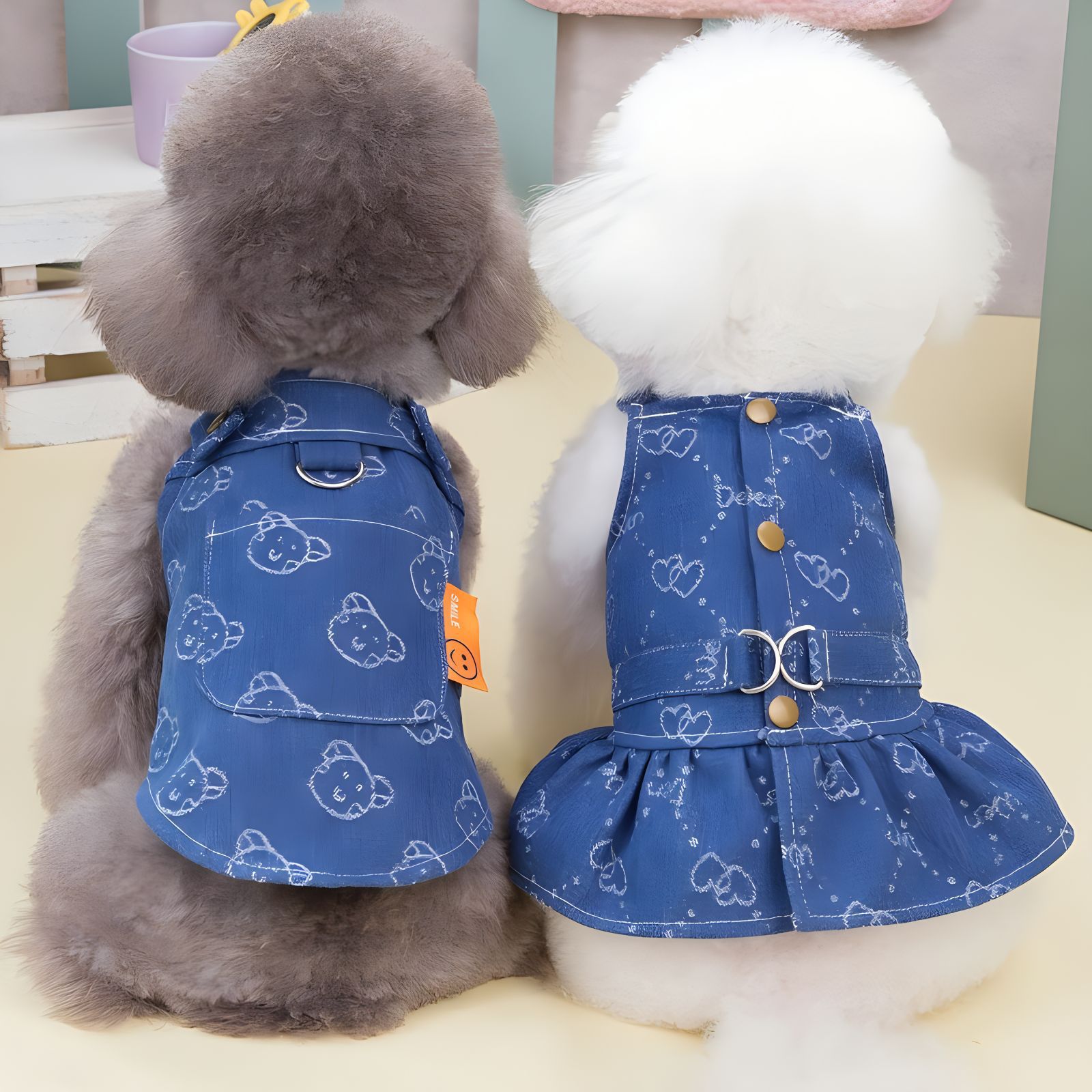Denim Dungaree Outfit for Cats & Dogs