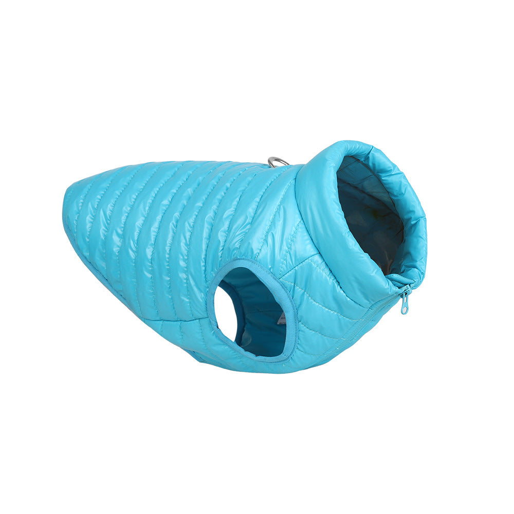 Full Zip Nylon Dog Jacket - Lightweight Autumn & Winter Coat (All sizes + 5 Colours)