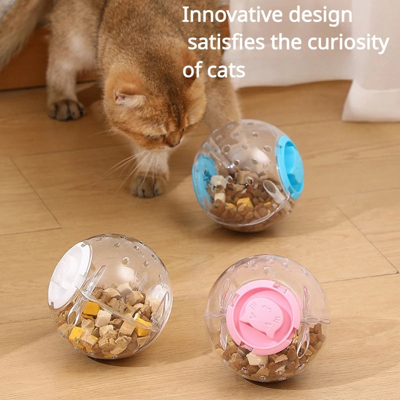 Slow Feeder Treat Dispensing Ball - Interactive Dog & Cat Toy