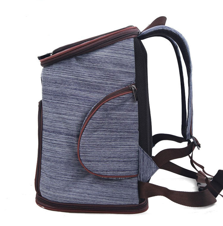 PetsFit Luxury Pet Carrier Backpack | Oxford Cloth | Cats & Dogs up to 7.5 kg