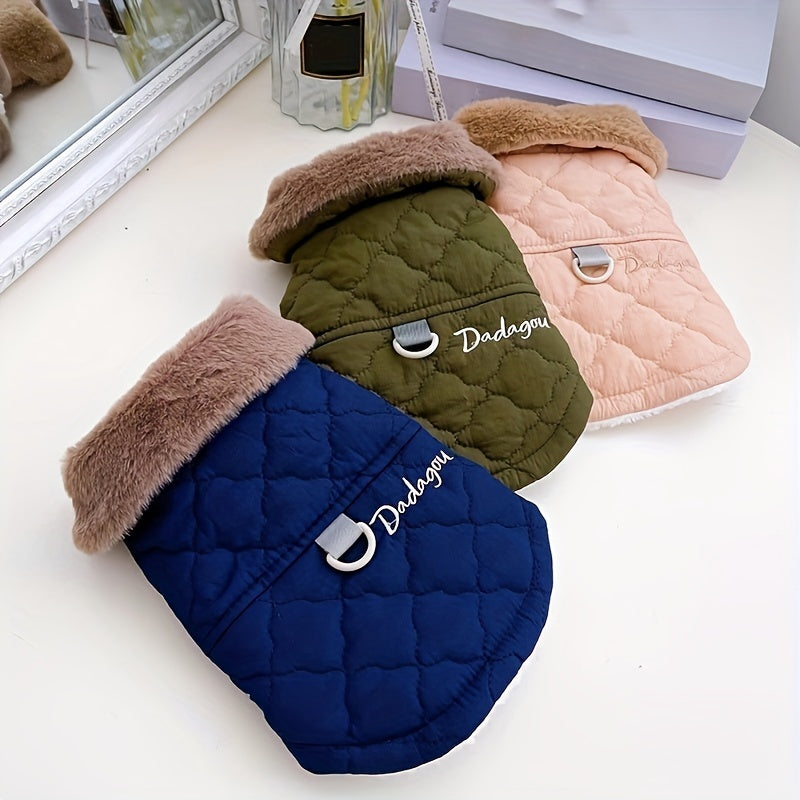 Luxury Dog Jacket – Warm Snap Button Coat for Small Dogs | Autumn & Winter