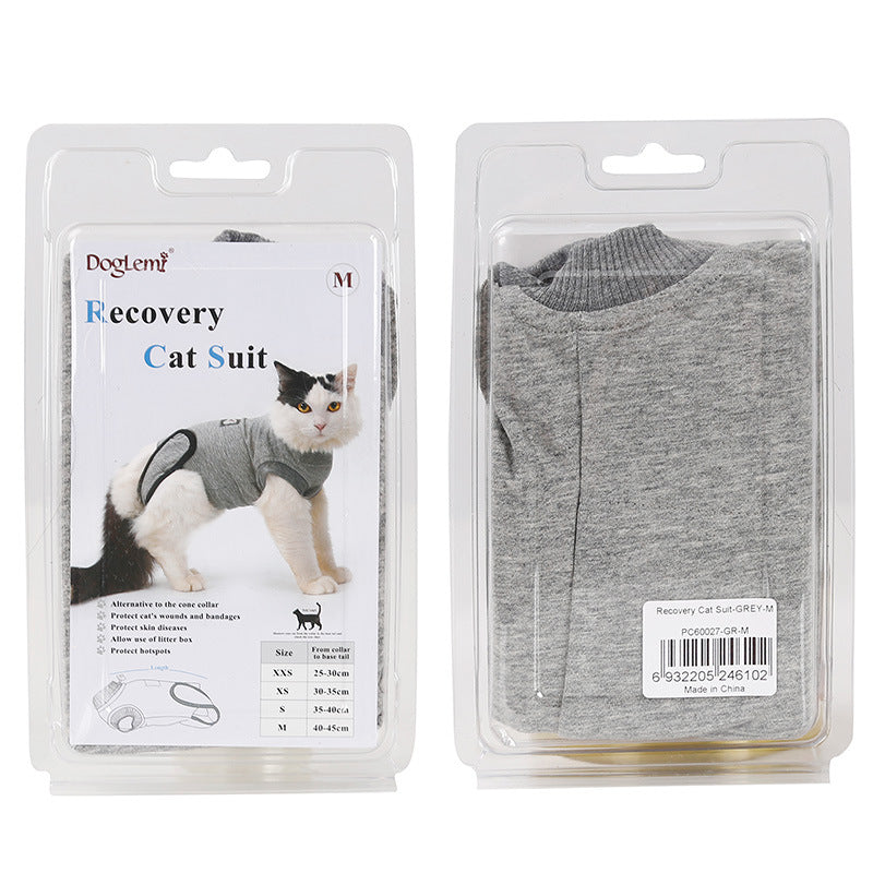 Post-Surgery Pet Recovery Suit - Anti-Lick Wound Protection for Dogs & Cats