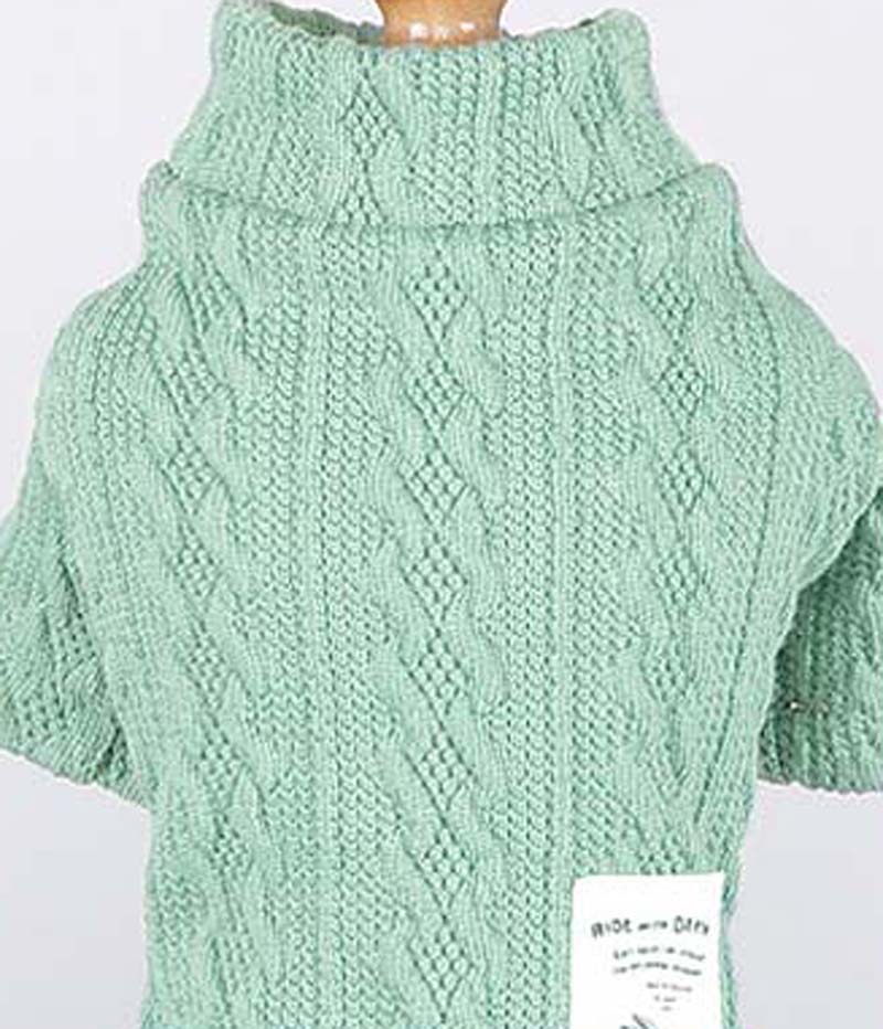Pure Colour Knitted Dog Sweater - Acrylic Autumn & Winter Essential