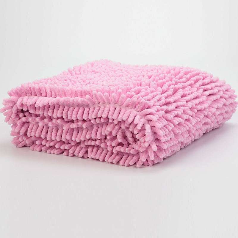 PetMax Chenille Pet Absorbent Towel - Quick-Dry & Soft