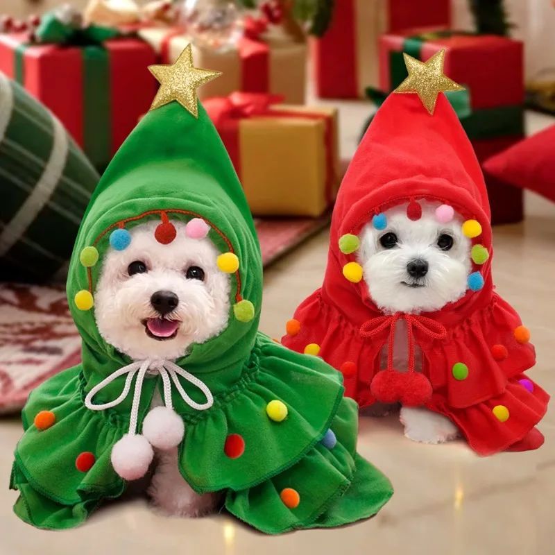 Christmas Cloak & Shawl for Cats & Dogs