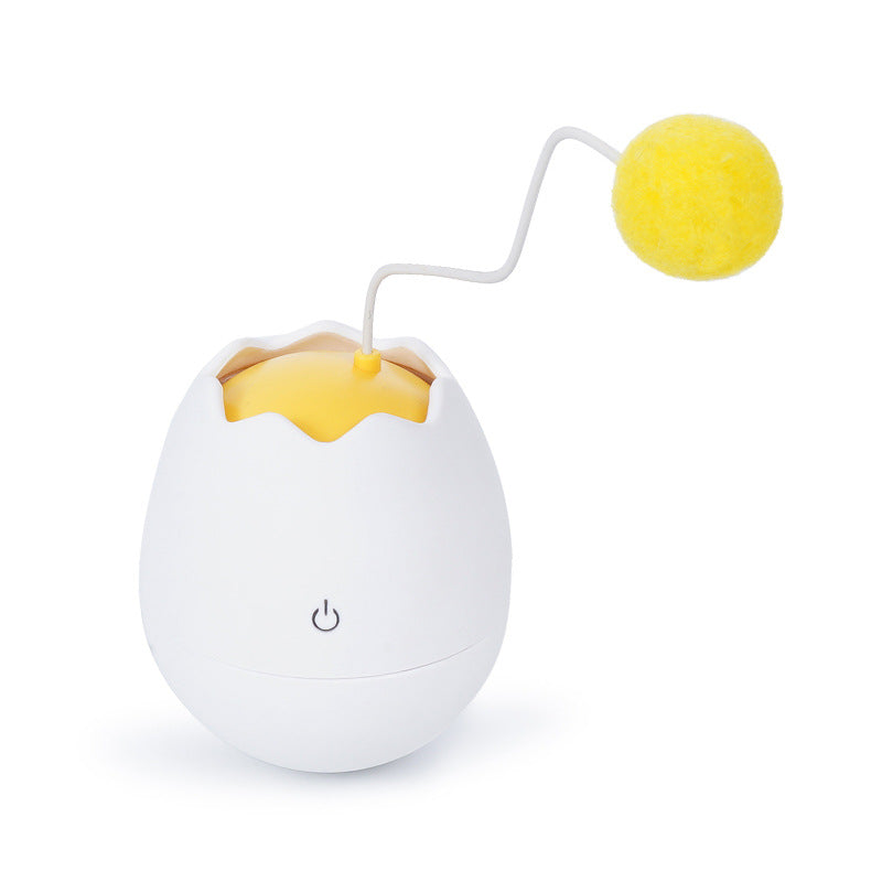 Interactive ABS & Cotton Ball Cat Teaser Toy - 3 Colours