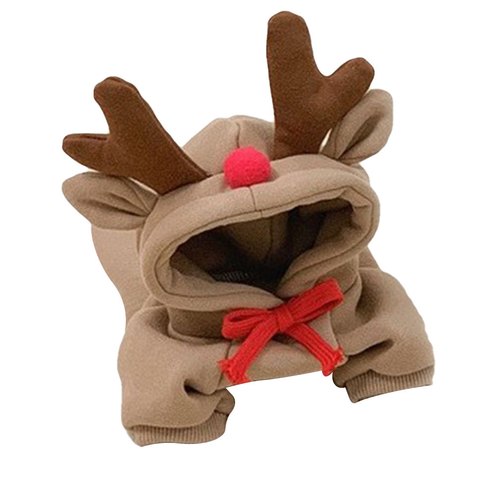Christmas Hooded Pet Sweater - Elk & Fruit Style Designs