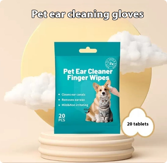 BellyRub Market Pet Cleaning Wipes | Ear or Teeth | 20 Wipes per Pack