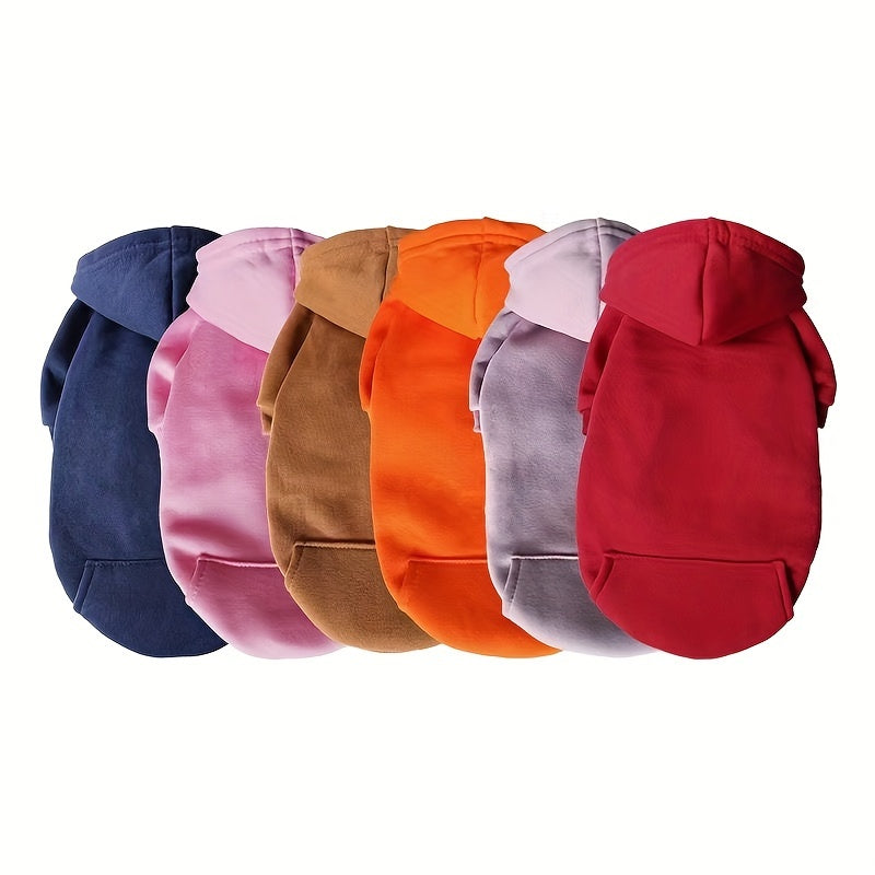 Hooded Fleece Dog Sweater – Warm Knit Coat for Small Dogs | All Seasons