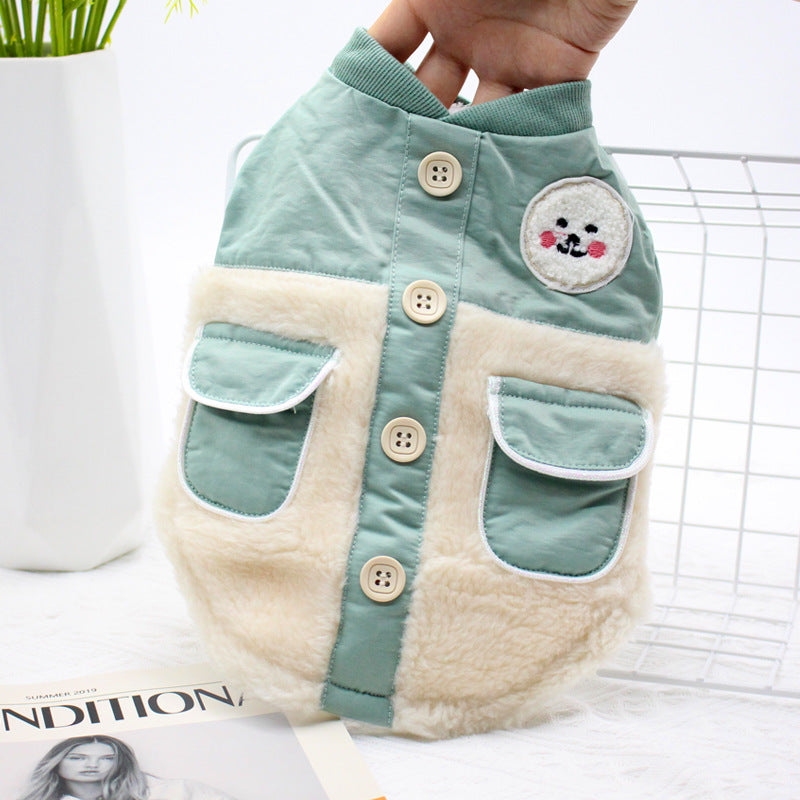BellyRub - Double Pocket Spliced Jacket