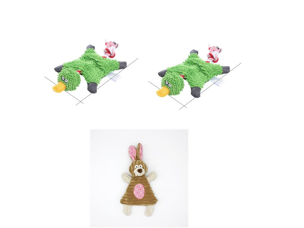 Premium Corduroy Squeaky Dog Toy - Chew, Cuddle & Play (available in 15+ Designs + Mult-Sets)