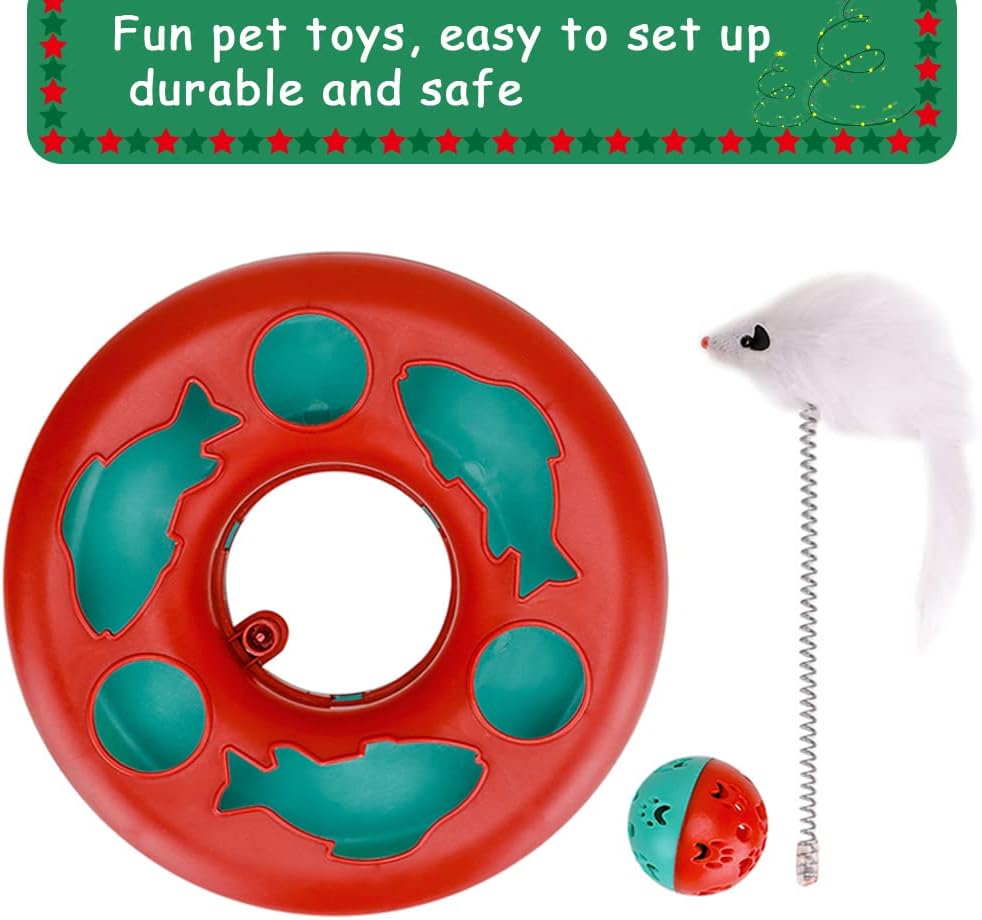 Cat Roller Track Toy with Catnip/Mouse (Interactive