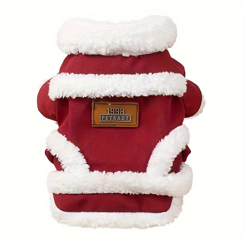 Santa Claus Knitted Dog Vest – Cosy Christmas Jacket for Small & Medium Dogs