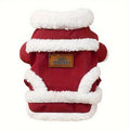 Santa Claus Knitted Dog Vest – Cosy Christmas Jacket for Small & Medium Dogs