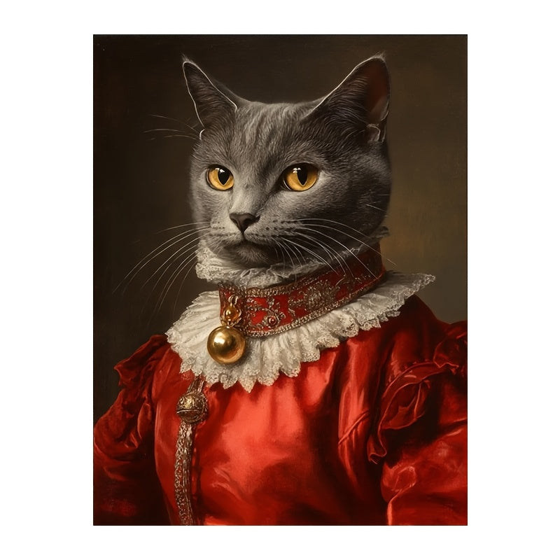 Custom Pet Portrait Poster - Vintage Renaissance Royal Style, Dog & Cat Art Print, 2 Sizes