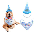 Pet Birthday Hat & Bandana Set - Celebration Crown for Dogs & Cats