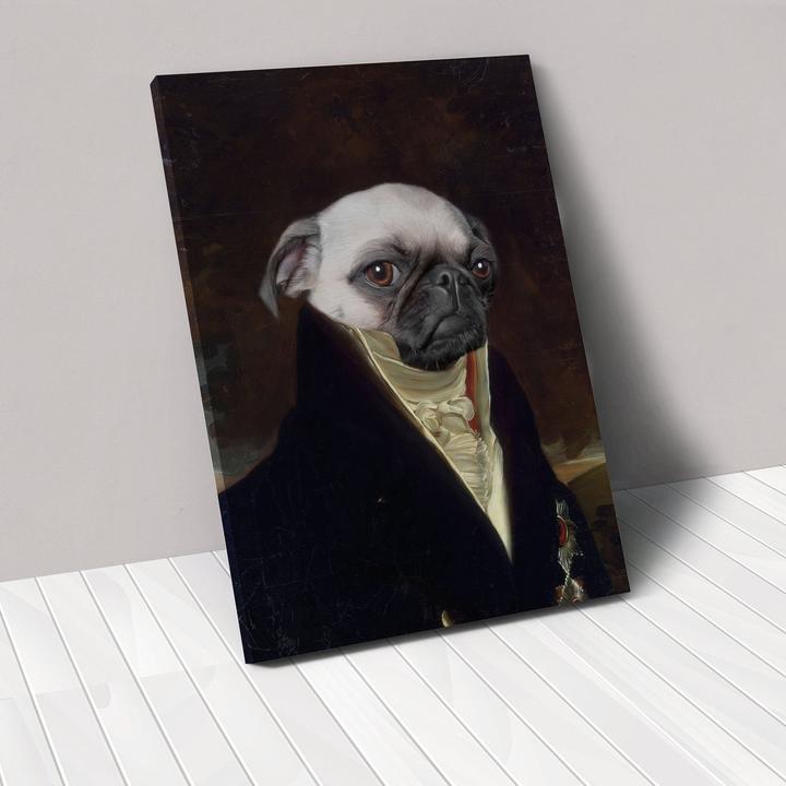 Personalised Pet Canvas Portrait - Custom Dog & Cat Art Print, 5 Styles & 3 Sizes
