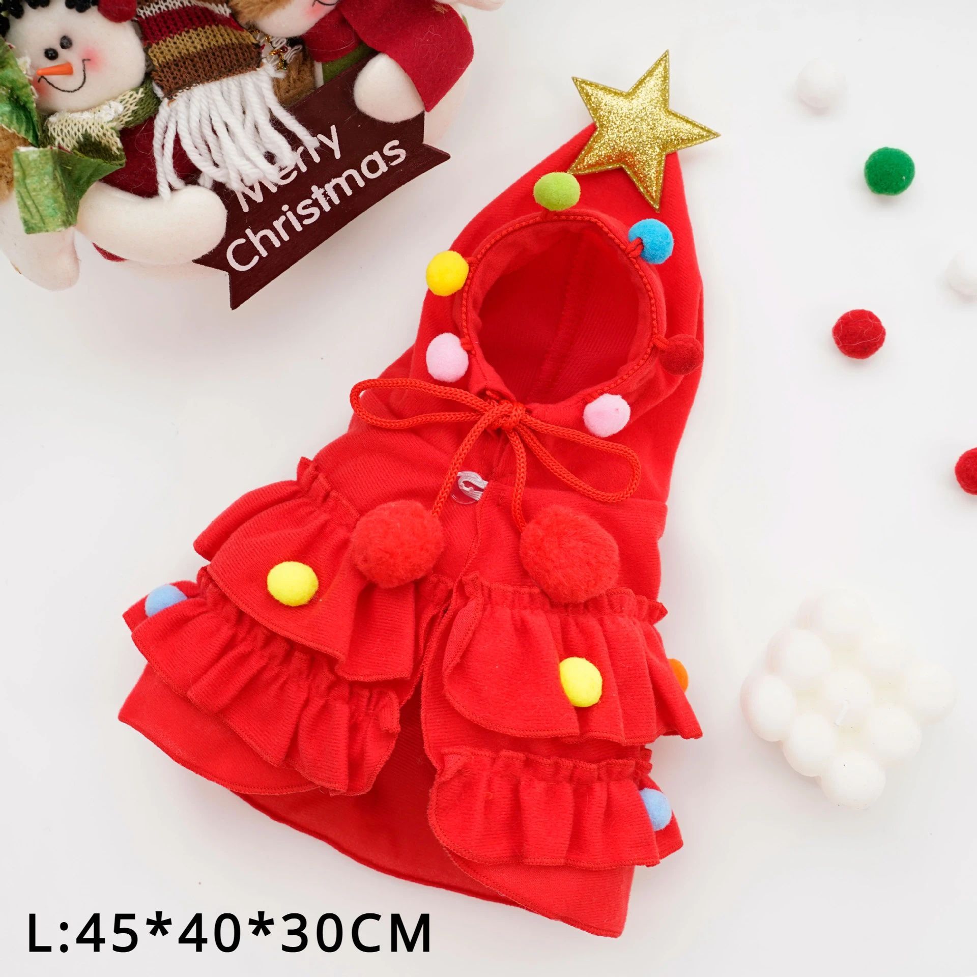 Christmas Cloak & Shawl for Cats & Dogs