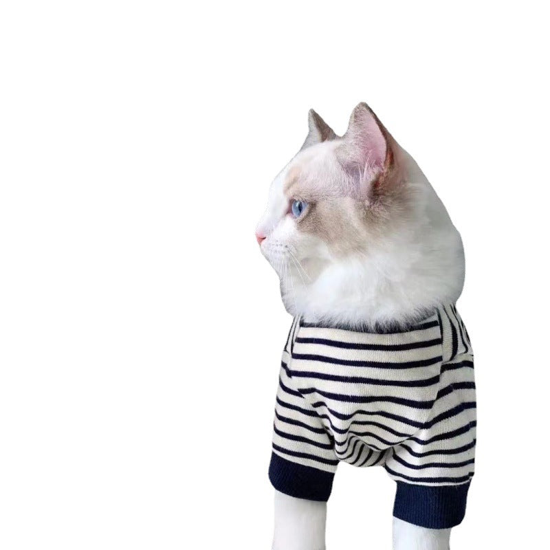 Soft Cotton Two-Legged Cat & Dog Sweater - Classic Style