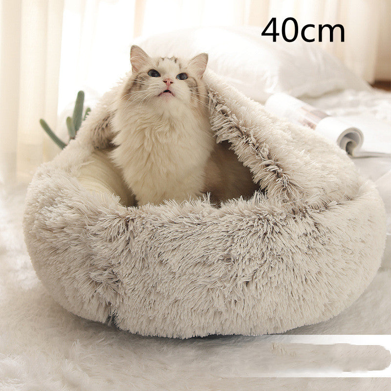 Cozy Co. - Plush Round Pet Bed - for Dogs & Cats