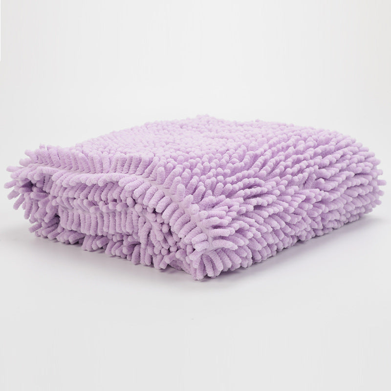 PetMax Chenille Pet Absorbent Towel - Quick-Dry & Soft