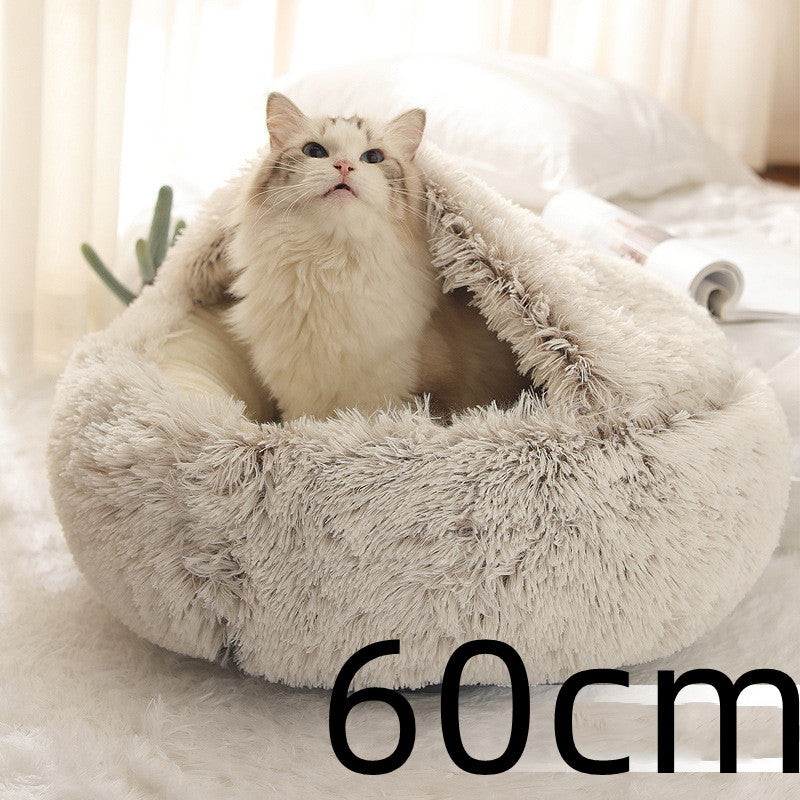 Cozy Co. - Plush Round Pet Bed - for Dogs & Cats