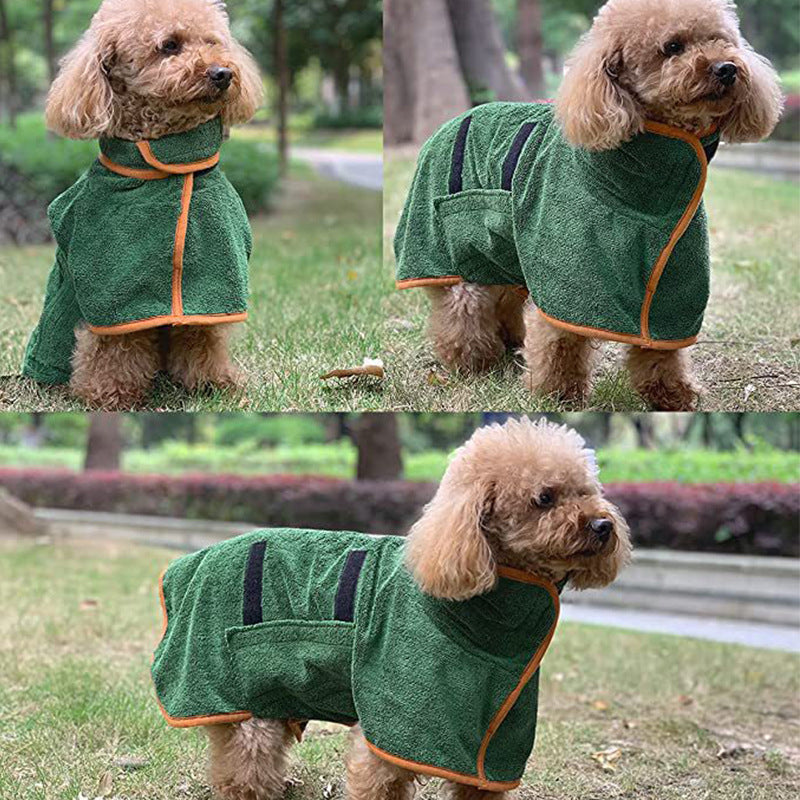 Doggy Bathrobe | Microfibre Fast-Drying Grooming Coat | XS–XXXL