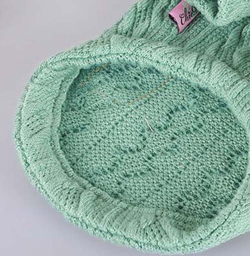 Pure Colour Knitted Dog Sweater - Acrylic Autumn & Winter Essential