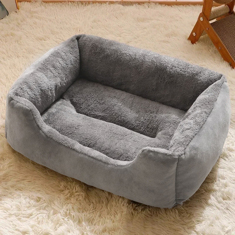 Plush Warm Pet Cushion Bed for Cats & Dogs - 5 Colours (All sizes)