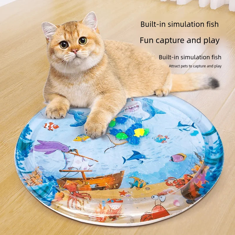 Inflatable Cooling Water Bed Ice Mat for Dogs & Cats - Summer Cool Pad