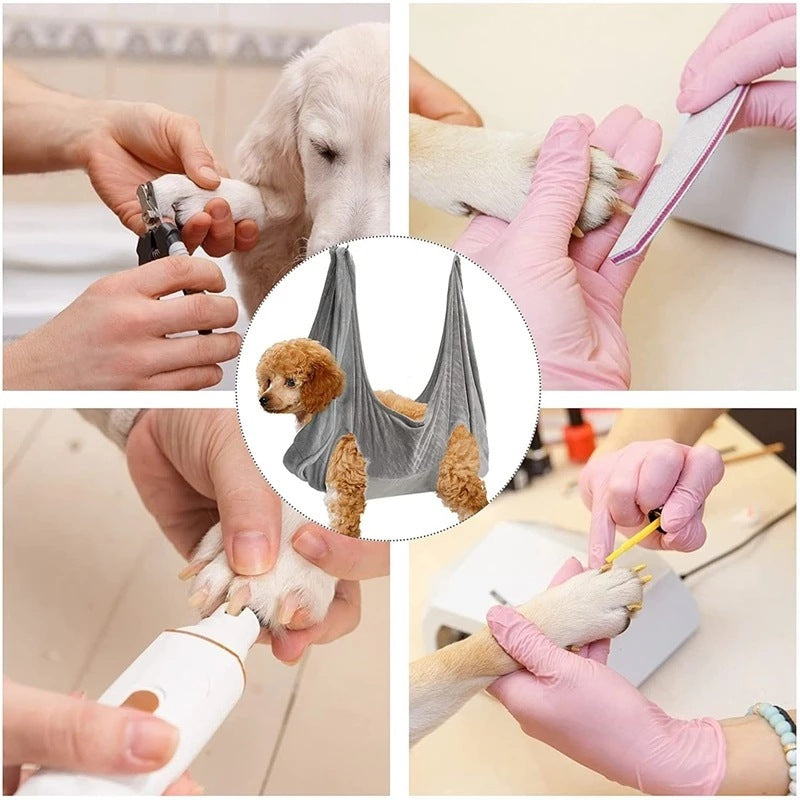 Flannel Pet Drying Towel Hammock with Hook