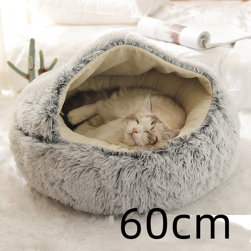 Cozy Co. - Plush Round Pet Bed - for Dogs & Cats