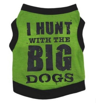 Pet Attitude Range Cotton Pet Vest T-Shirt - For Small Dogs & Cats