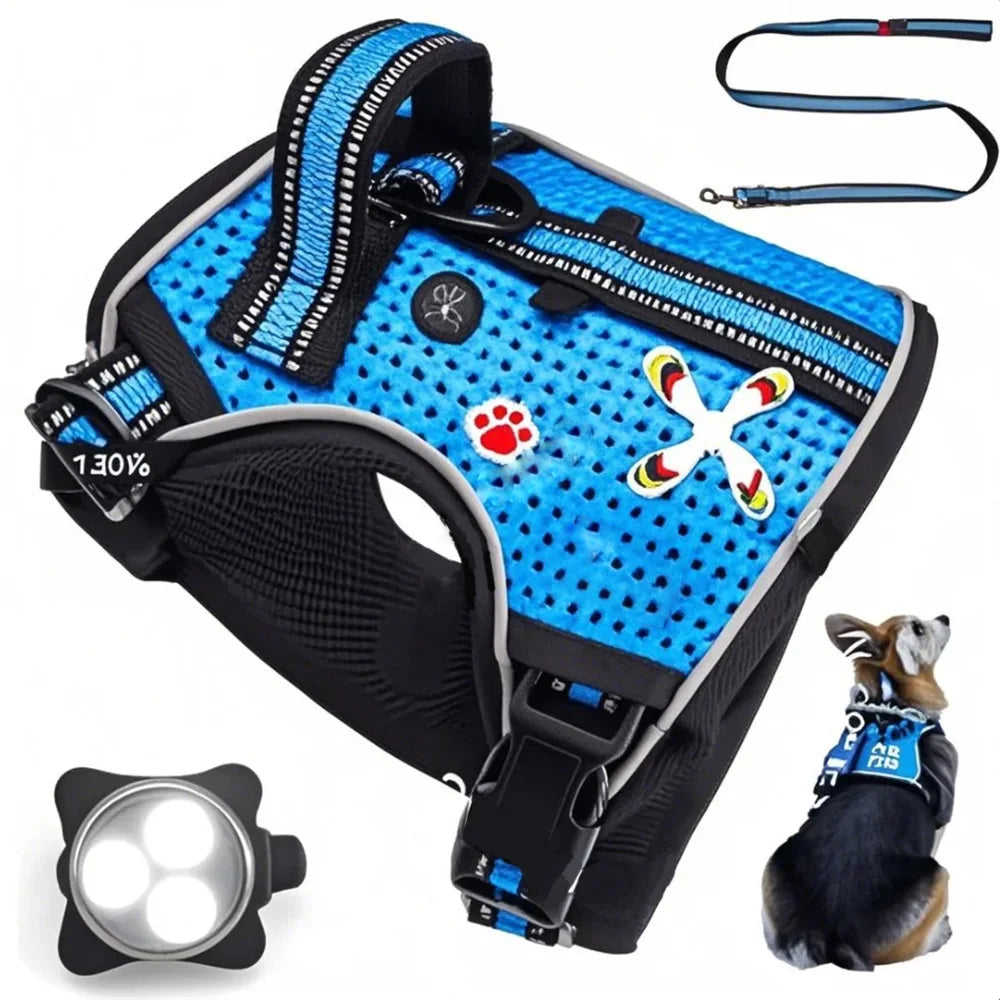 Fashionable NP Dog Harness – Reflective & Adjustable - EVA Mesh (LUXE Collection)