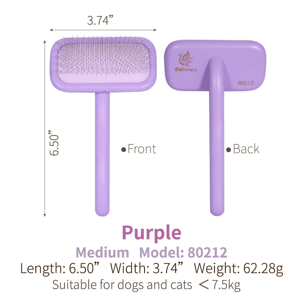 Fenice - Wooden Handle Pet Grooming Needle Comb (Voted No.1 Pet Brush Globally)