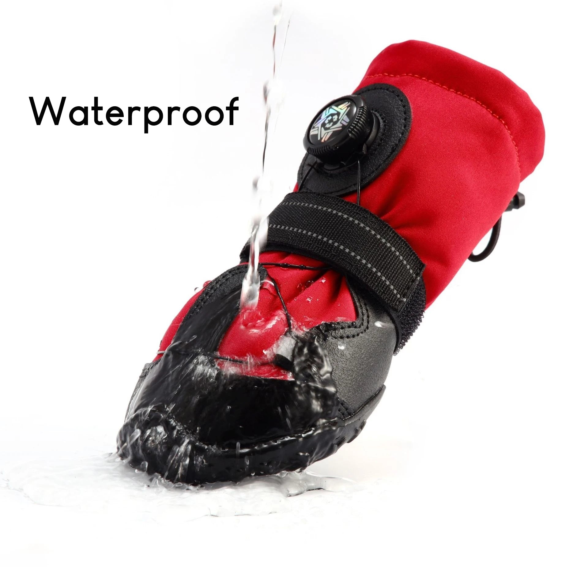 Heavy-Duty Dog Boots with Rotating Dial – Waterproof Outdoor Paw Protectors