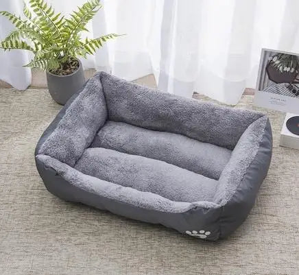 Corduroy Animal Print Pet Mat – Soft Breathable Dog & Cat Cushion | 5 Sizes