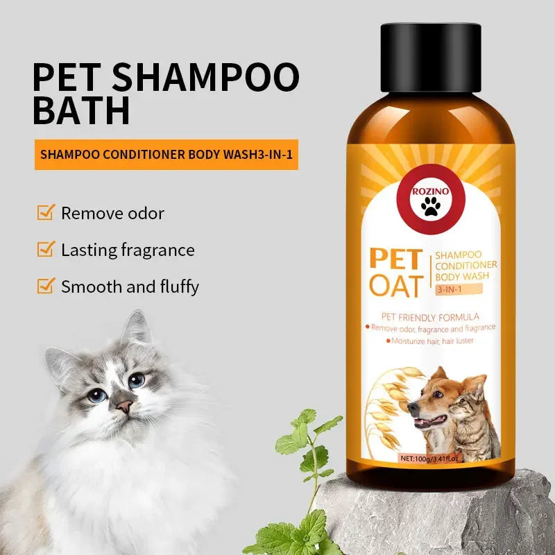 PetOat - 3-in-1 Pet Shampoo, Conditioner & Deodoriser 100ml