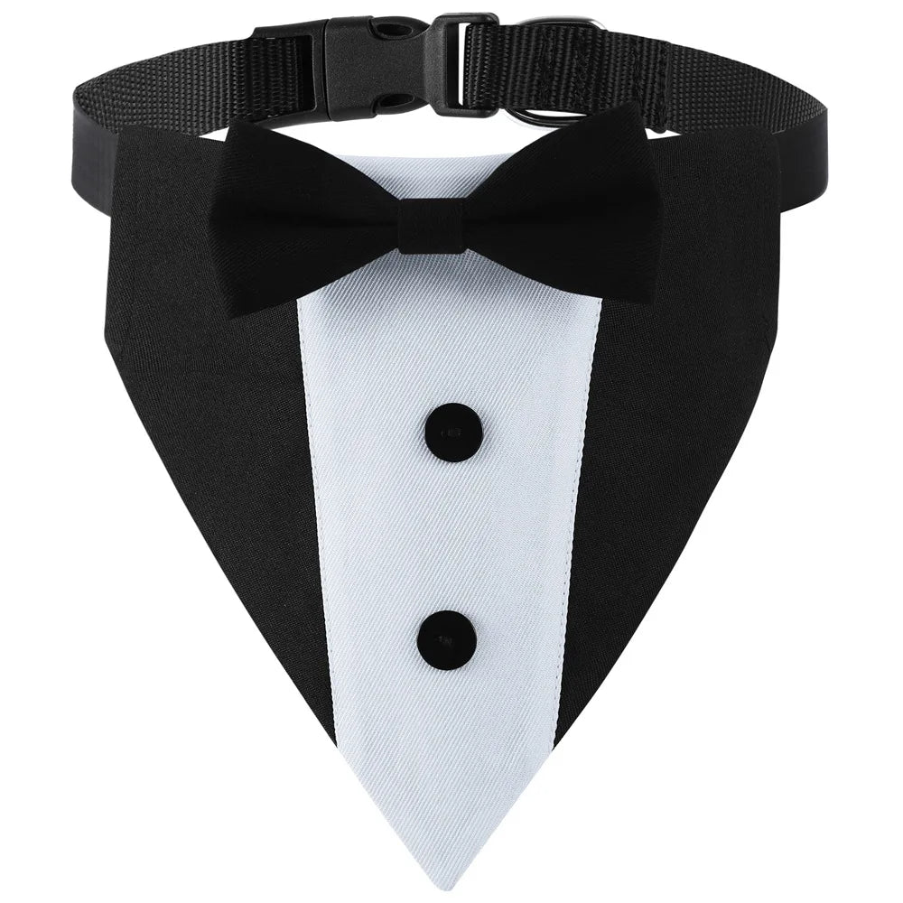 Sucado Pet Wedding Suit Bib & Bow Tie Collar – Party Costume