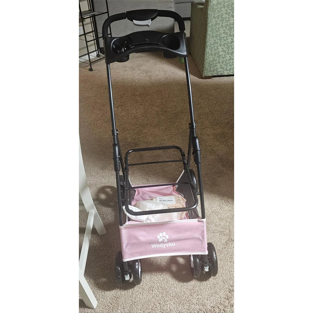 Adorable Pet Stroller for Dogs & Cats – Outdoor Travel (ComfyPawz)