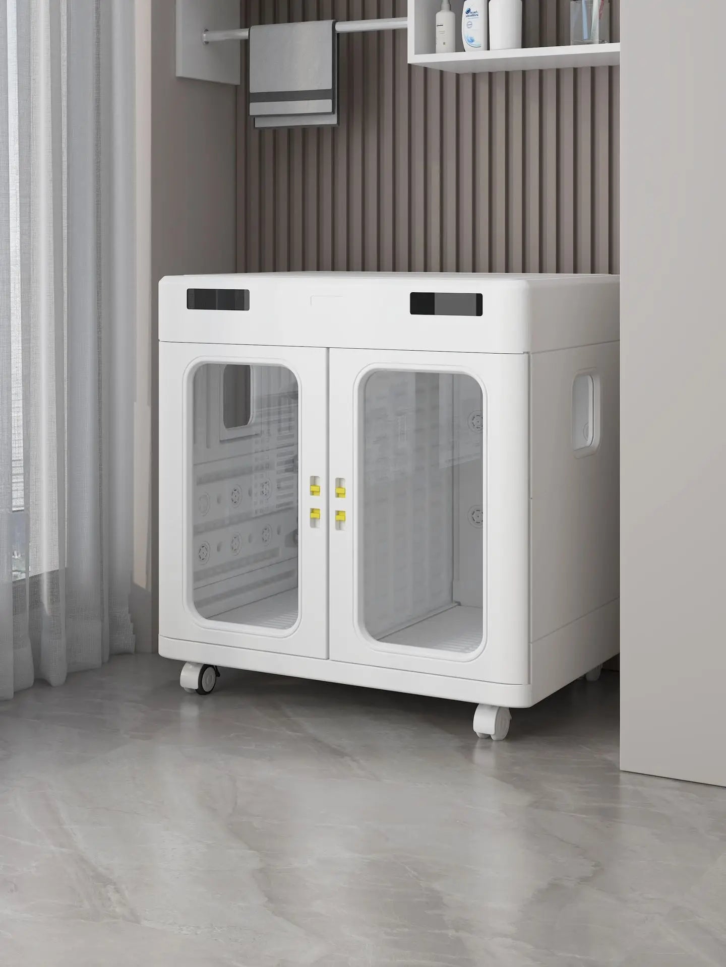 Pet Smart Drying Cabinet for Dogs Cats for Pet Grooming Salon Commercial Foldable Dryer with UV Sterilization Negative Ion
